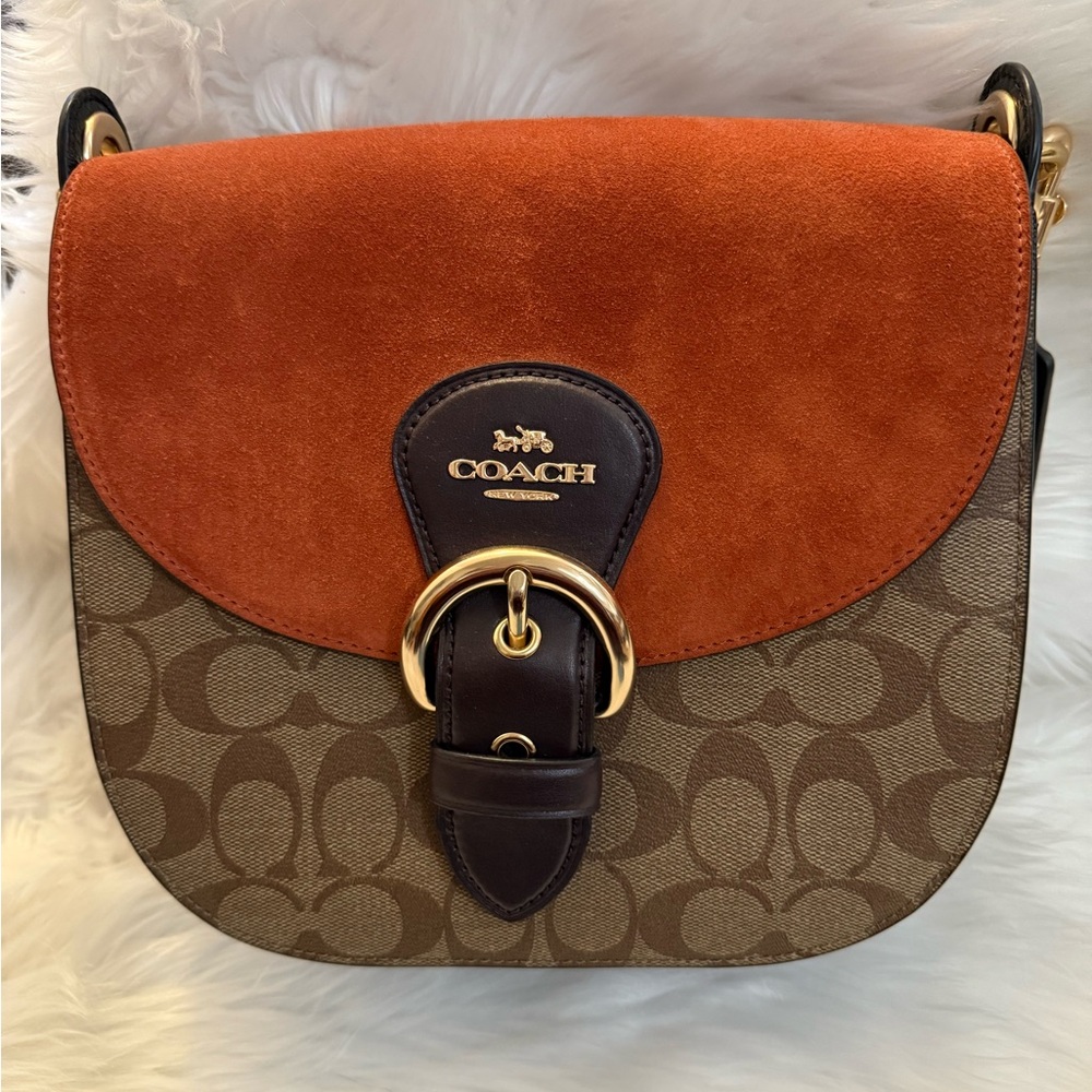 COACH⭐️ MORGAN SADDLE COLOR BLOCK